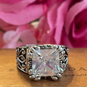 Silpada ‘Uptown’ Cubic Zirconia Sterling Ring R0981